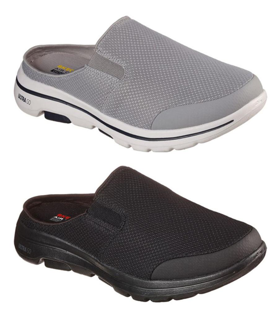 SKECHERS Men's Memory Foam Slip On Open Back Sneakers Shoes in 3 Colors ...
