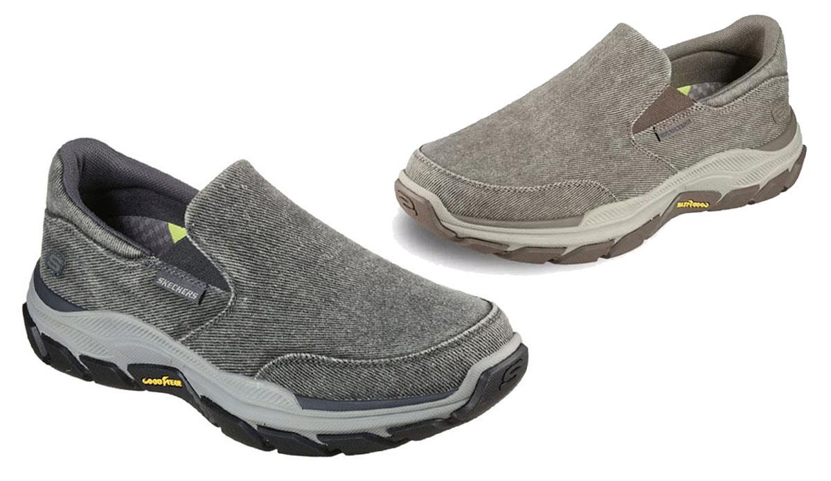 SKECHERS Men's Relaxed Fit, Air Cooled Mem Foam, Goodyear
