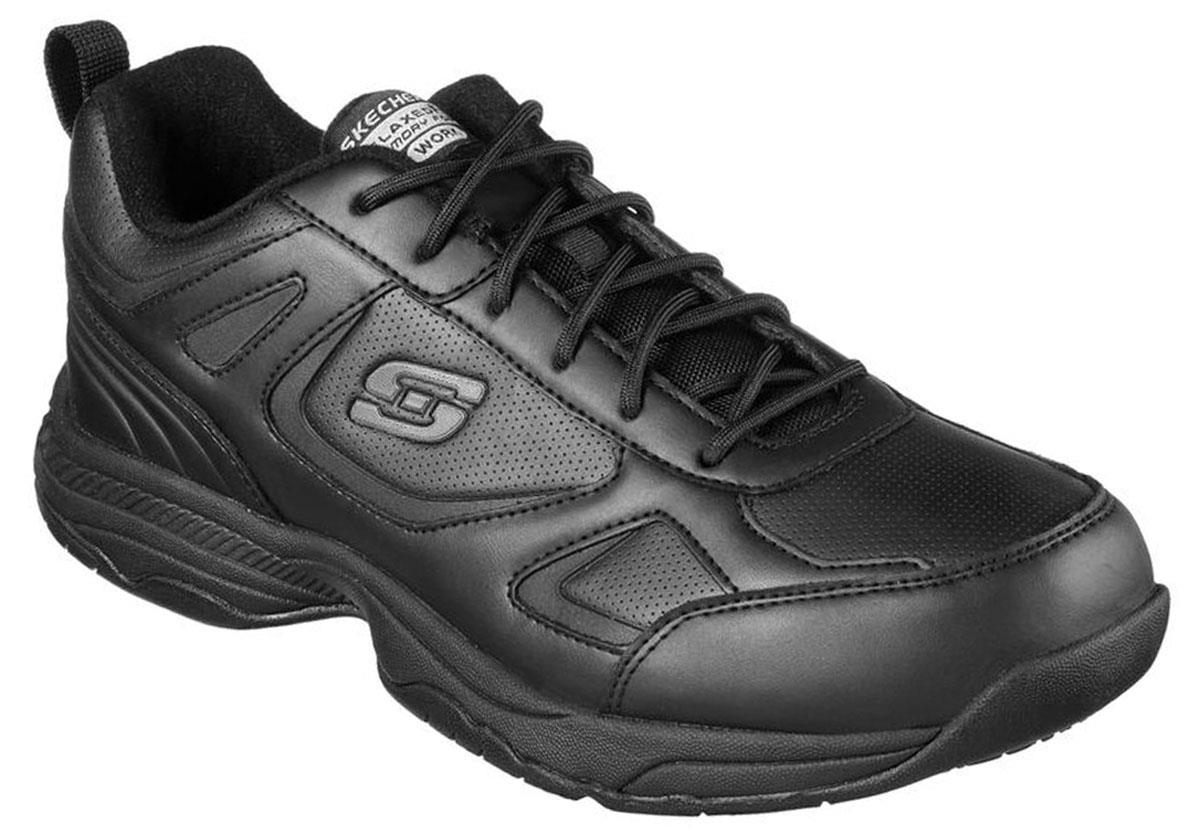 Sketchers Work Slip-Resistant + Electrical Hazard Shoes Mens Size 10 Wide Black Male Skechers SKECHERS Work SK77156BLK Nampa, Men main image 3