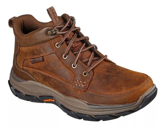 Skechers men's 'zenith-igore' zip leather boot hot sale