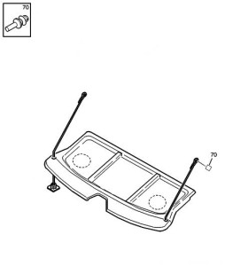 Renault Parcel Shelf Cord Clips