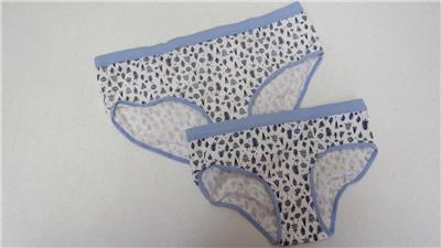 Cat Jack Girls Underwear Panties Bikinis White W Trees Leaves