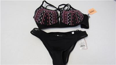 black and pink bathing suit