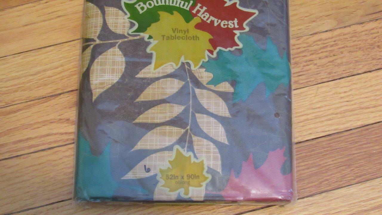 Vinyl Tablecloth Flannel Back Fall Thanksgiving 9 Styles ...