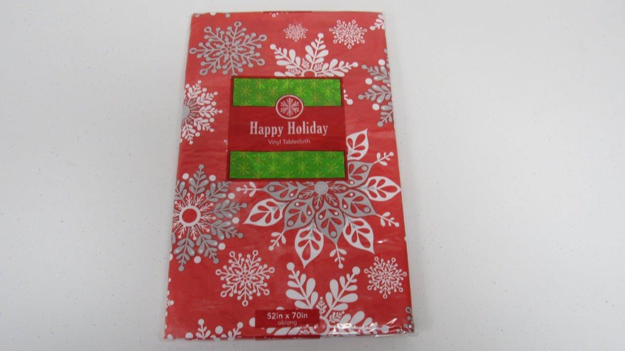 Vinyl Tablecloths Flannel Backed 60x102 Oval Christmas Xznrka Supernewyear Site