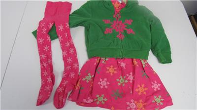 NWT girls sz 3 6 12 mos GYMBOREE Cheery All The Way pink sweater snowflake dress
