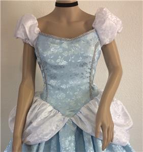 42 Adult Your Size Busts 32/" Cinderella Enchanted Ball Gown Dress /& Headband