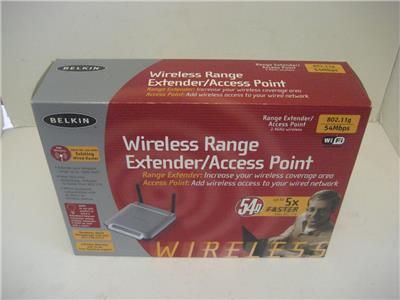 New Belkin Wireless G Wireless Wifi Range Extender Access Point Lifetime Warr 722868512173 Ebay