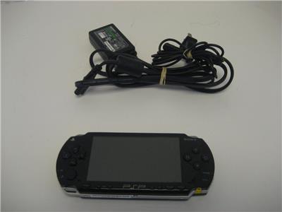 Sony PSP 1000 Black Handheld Playstation System PSP-1001 +