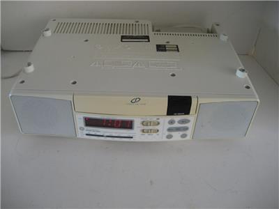 Ge Spacemaker 7 4290 Under Cabinet Am Fm Stereo Clock Radio Cd Light Timer Ec Ebay