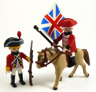 ENGLISH CAVALRY SOLDIERS & HORSE with FLAG American Revolution Figure ...