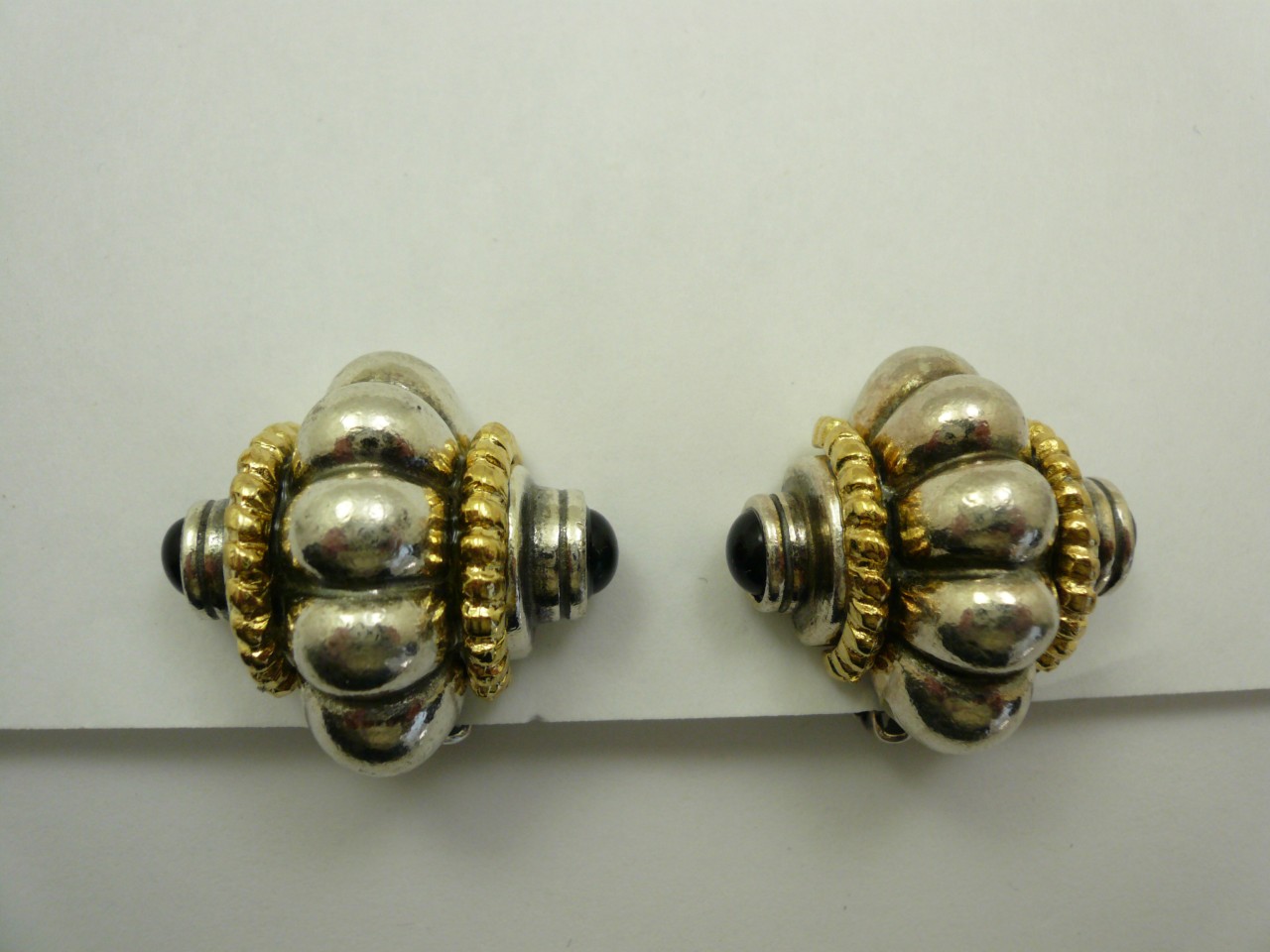 Vintage Antique Button Clip On Earrings | eBay