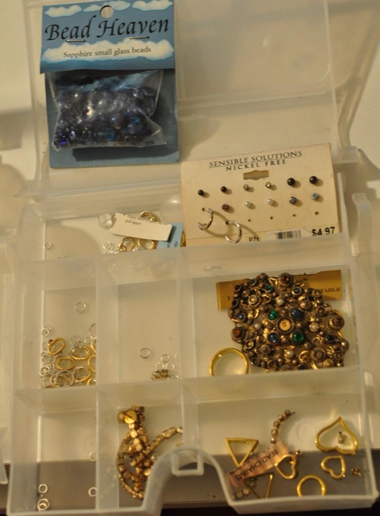 Jewelry and Craft Supplies Miscellaneous Lot with Storage Case eBay
