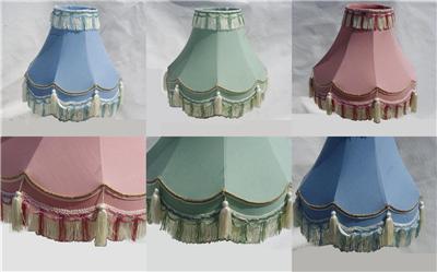 12 Quot 14 Quot 16 Quot Traditional Fully Lined Table Lamp Shades Blue