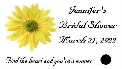 Wedding Bridal Shower Scratch Off Cards Favors 50 Qty.