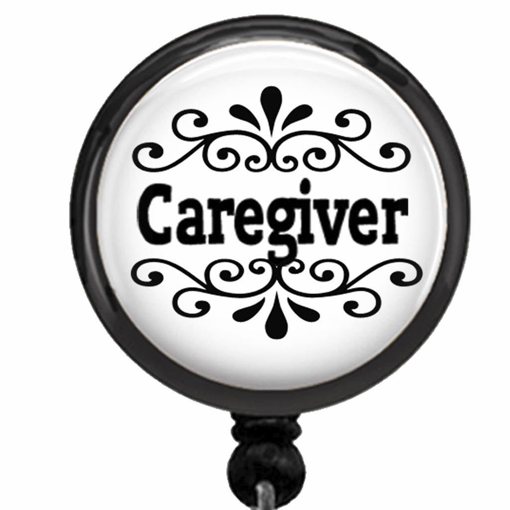 Caregiver Id Badge Reel Retractable Work Id Holder Medical Caregiving Gift - Picture 11 of 13