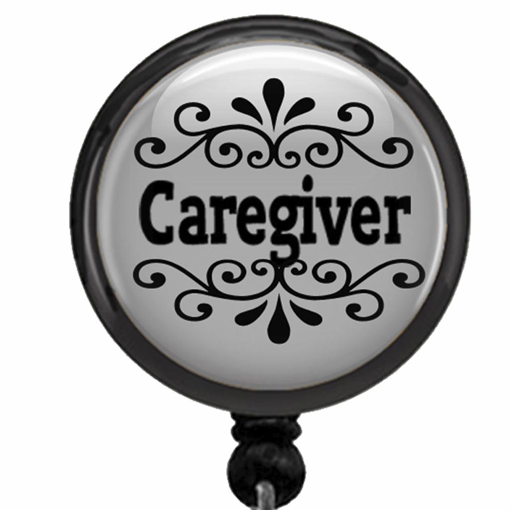 Caregiver Id Badge Reel Retractable Work Id Holder Medical Caregiving Gift - Picture 13 of 13