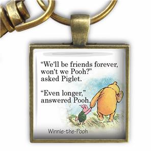 Winnie The Pooh Quote Friends Forever Piglet Glass Top Key Chain Handmade Gift Ebay Which we are sure you will be mesmerized. usd