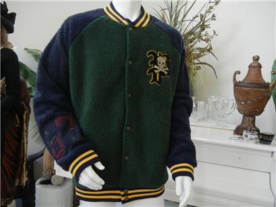 NWT MENS RALPH LAUREN POLO ST. ANDREW NAVY BLUE GREEN VARSITY 67