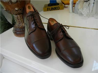 ALLEN EDMONDS Hampstead Dark‎ Brown Leather Sz 9 D Mens Dress Shoes Allen Edmonds Hampstead Black Leather Shoes Men main image 4