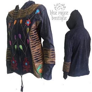 hippie zip up hoodies