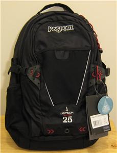 NEW Jansport Jepson Biovent Unisex Backpack Daypack Black