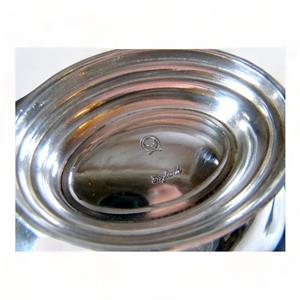 Early 20th Barker Ellis Silver Plate England Oval Pedestal Dish