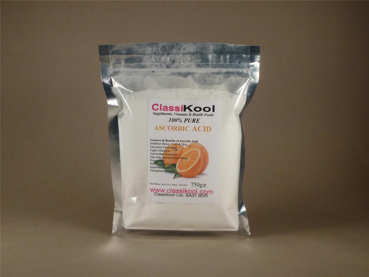 Classikool L Ascorbic Acid Non GMO Pure Grade 100 Vitamin C Pharma ...
