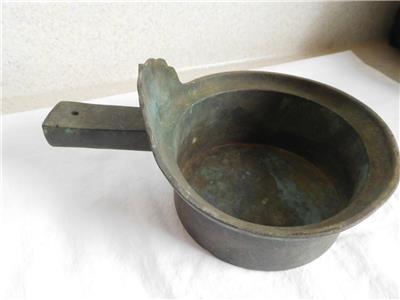 Antique Solid Copper Pot Pan Cookware W Decorative Splash Hand