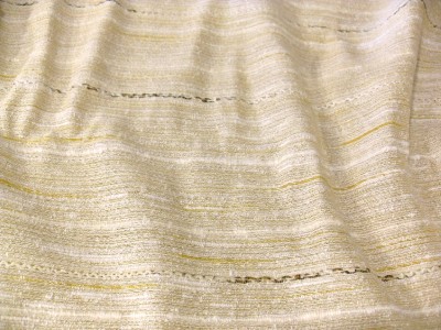 Vtg Rich Gold W Brown Antique Satin Drapery Fabric New Ebay