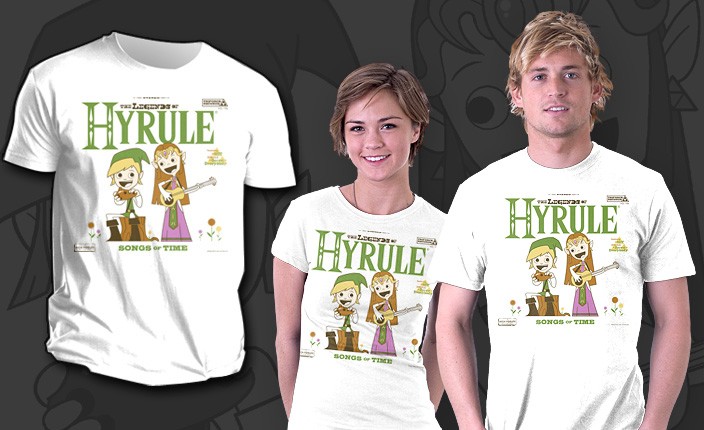 Camisa de hombre Zelda Link Legends of Hyrule dibujos animados musical parodia sátira camiseta NUEVA - Imagen 3 de 3