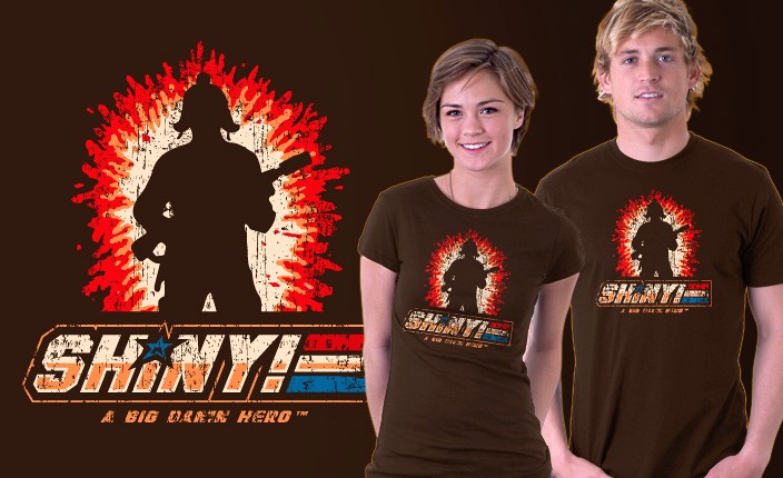 Camisa de hombre Firefly Jayne como GiJoe American Shiny Hero Logotipo Parodia Sátira Tefury - Imagen 3 de 3