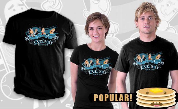 Star Wars Star Trek and Firefly Kessel Run Indy 500 Satire Teefury Mens Shirt - Picture 2 of 2
