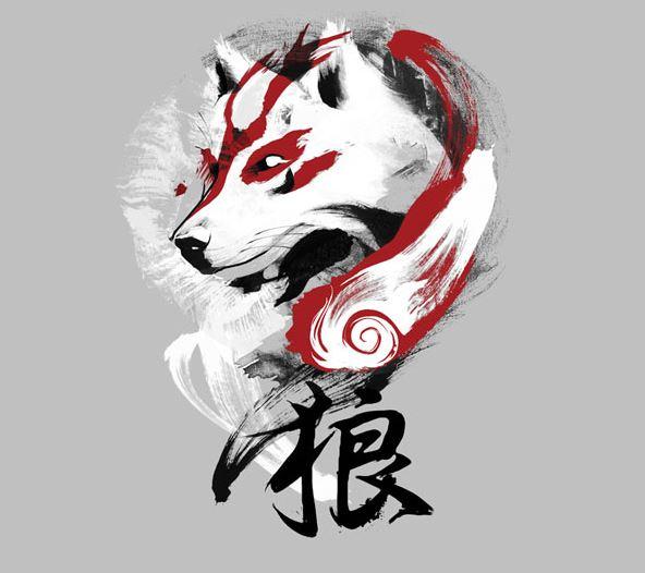 Wallpaper Mononoke wolf art For Android