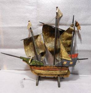 Antique Wooden Santa Maria Nautical Ship Model Lb C0589 Ebay Antique Wooden Santa Maria Nautical