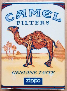1997 zippo *JOE CAMEL TUXEDO w/ CIGARETTE PACK* BANNED ...