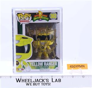 Yellow Ranger Funko Pop AUTOGRAPHED Cerina Vincent Power Rangers