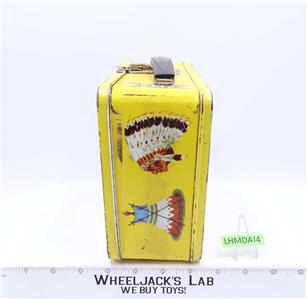 Pathfinder Western Metal Lunch Box Cowboys/Indians Scene NO