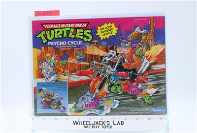 Psycho Cycle CAS GRADED 85+ TMNT 1990 Playmates Vehicle NEW SEALED