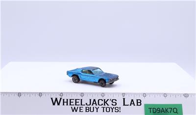 Custom Mustang Blue 1968 Redline Hot Wheels Mattel Vintage RL