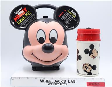 Mickey Mouse Head Lunch Kit W/ Thermos Disney Aladdin Ind. NEW | eBay