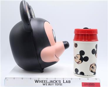 Mickey Mouse Head Lunch Kit W/ Thermos Disney Aladdin Ind. NEW | eBay