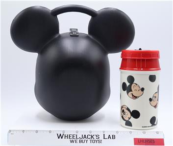 Mickey Mouse Head Lunch Kit W/ Thermos Disney Aladdin Ind. NEW | eBay