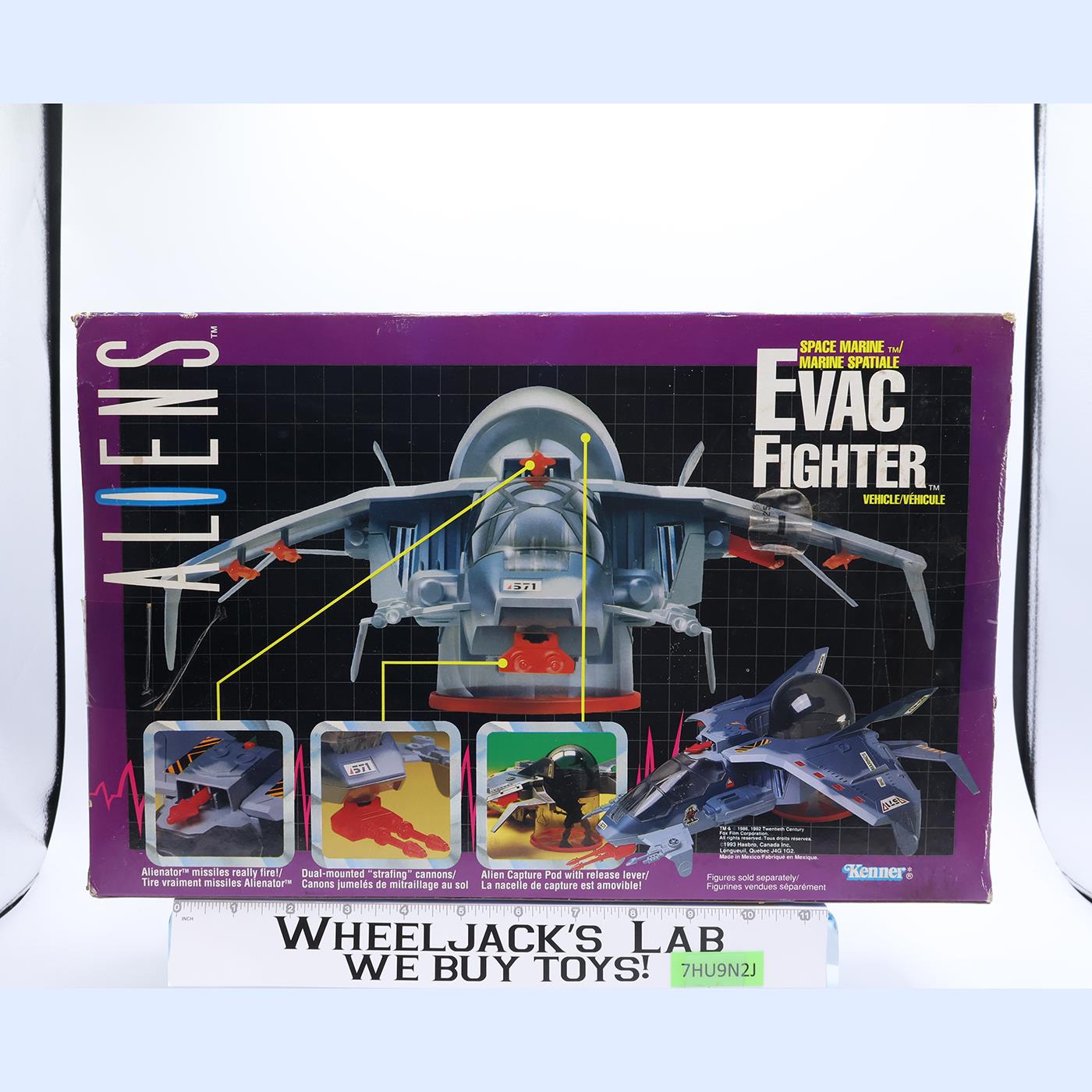 Space Marine EVAC Fighter Aliens 1992 Kenner Figure Vehicle NEW MISB SEALED