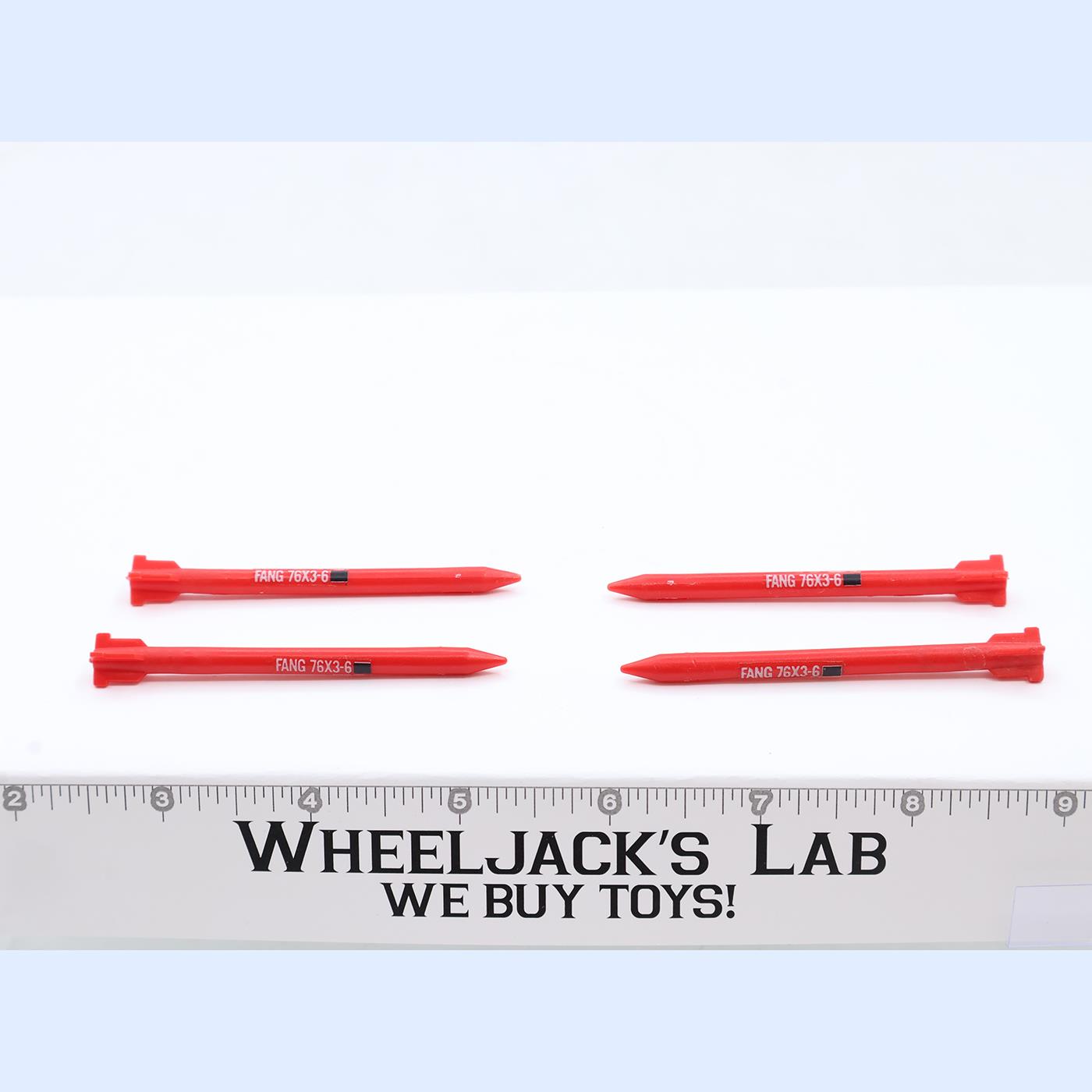 Cobra FANG Missiles x4 1983 GI Joe Hasbro Vintage Action Figure Vehicle