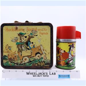 Huckleberry Hound & His Friends Metal Lunch Box 1974 Aladdin