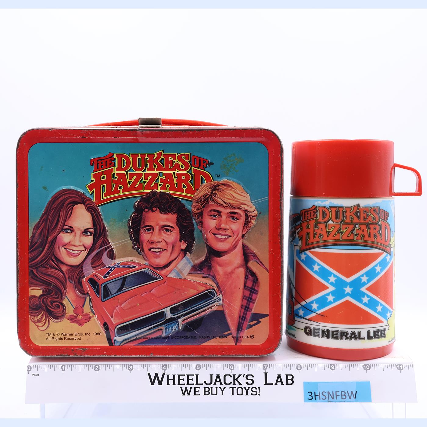 The Dukes of Hazzard Metal Lunch Box 1980 Aladdin Vintage w/ THERMOS