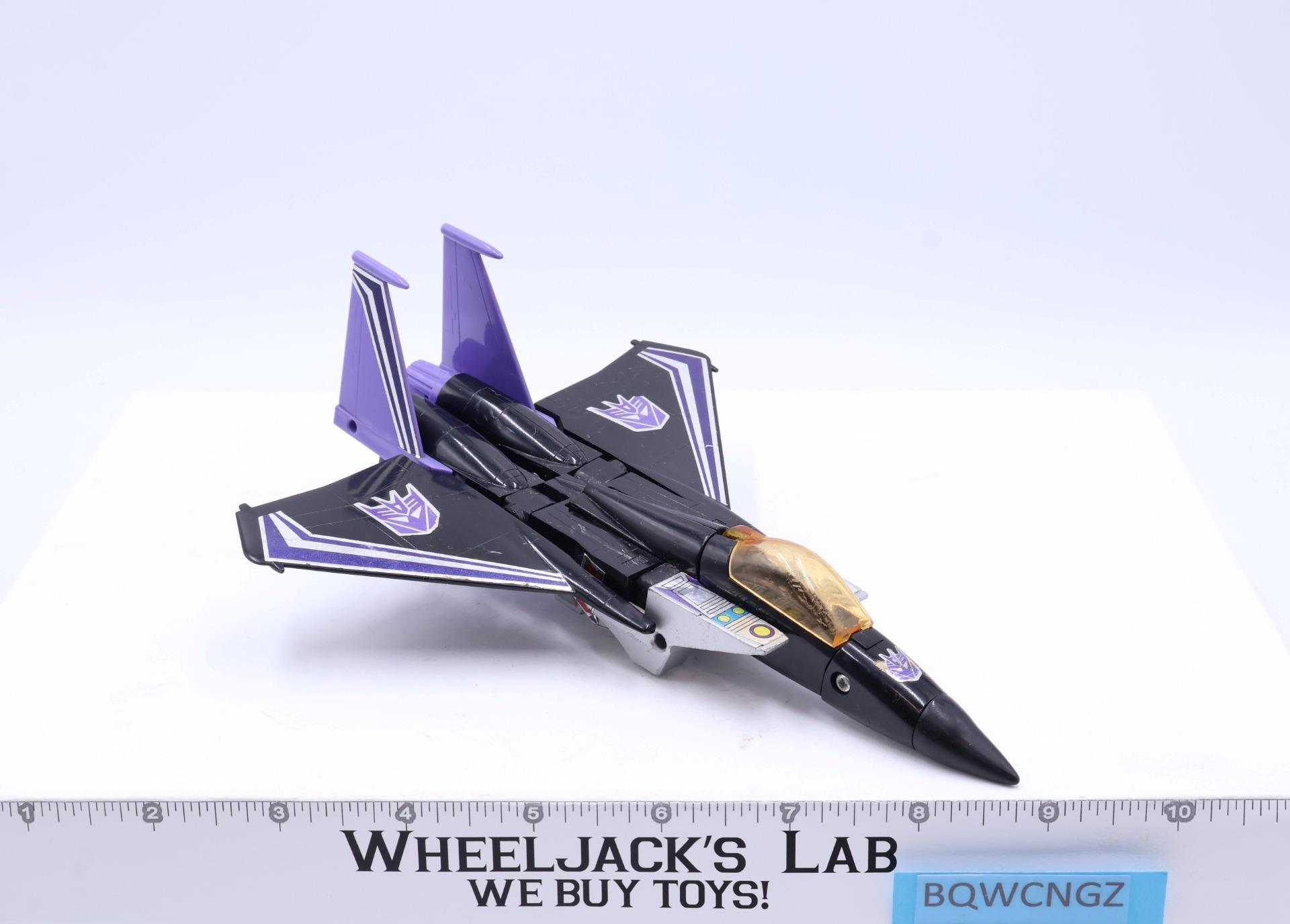 Skywarp 1985 Vintage G1 Transformers F-15 Fighter Hasbro Action Figure
