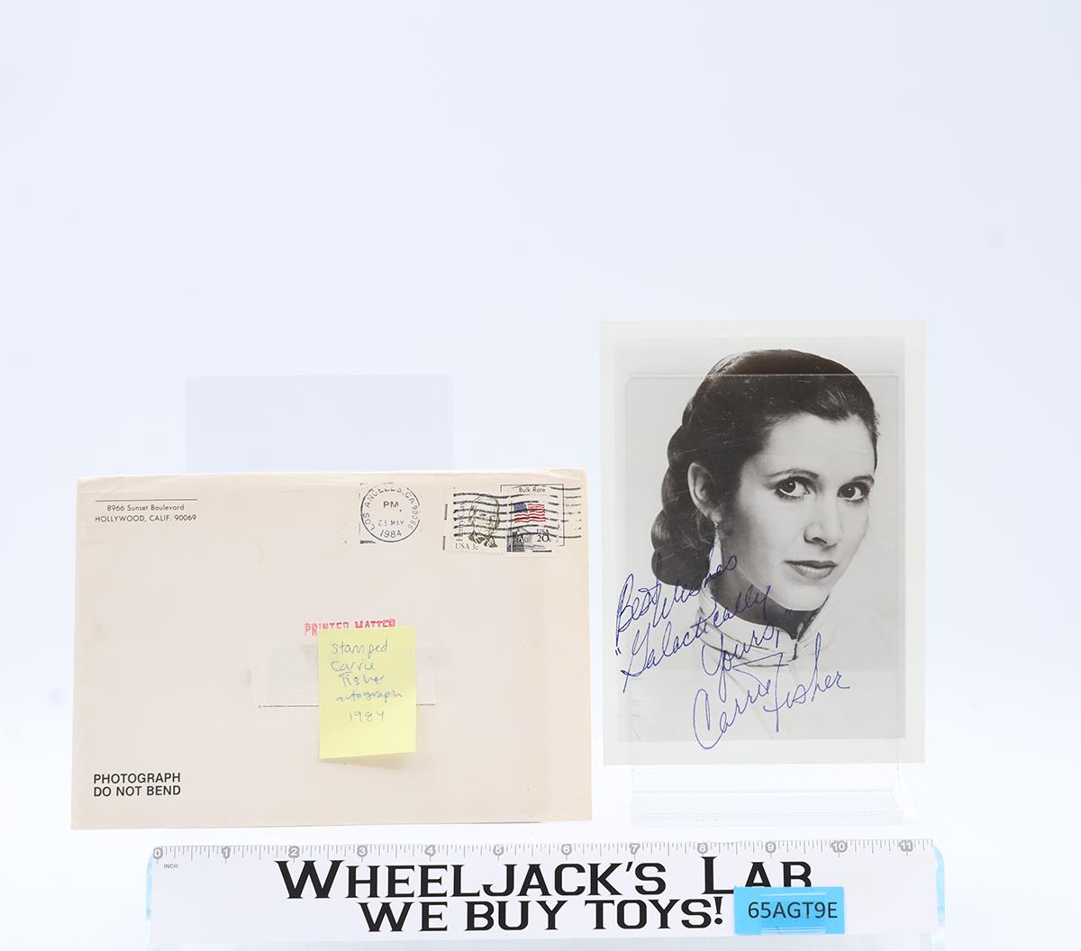Princess Leia Organa Star Wars Fan Club Carrie Fisher STAMPED 5x7 Picture
