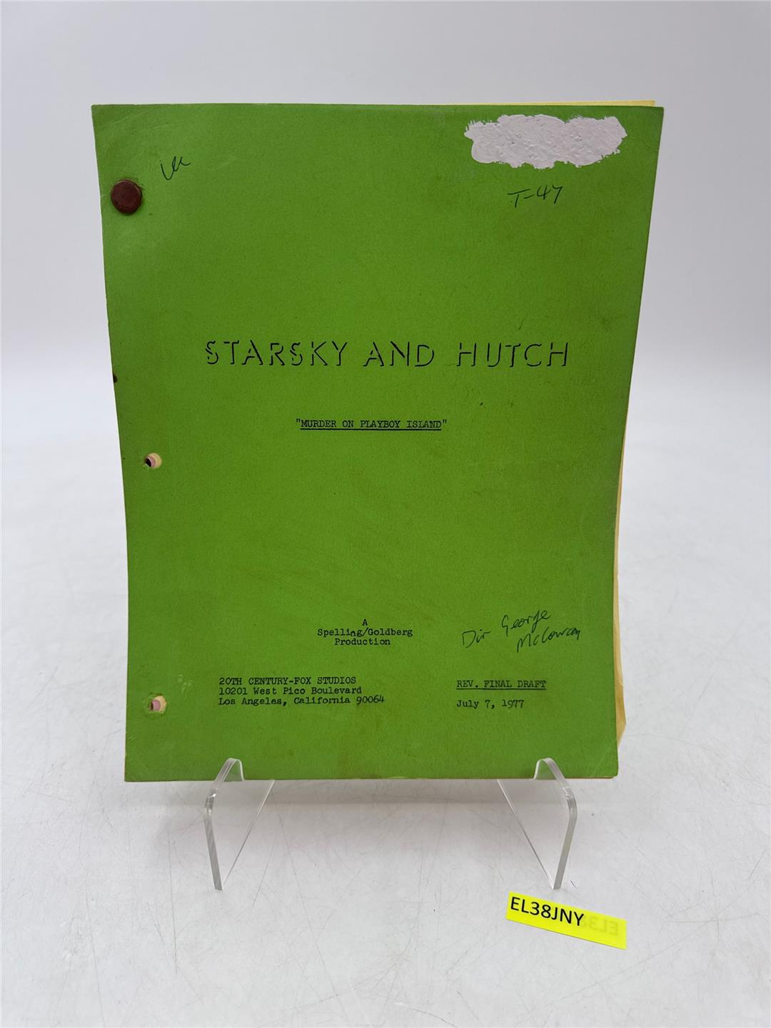 Starsky & Hutch TV Script "Murder on Playboy Island" Rev Final Draft July 7,1977